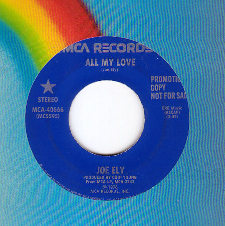 Joe Ely : All My Love (7", Promo)