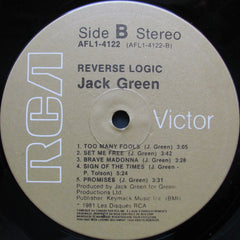 Jack Green : Reverse Logic (LP, Album)