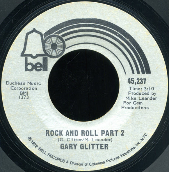 Gary Glitter : Rock And Roll (7", Single, Styrene, She)