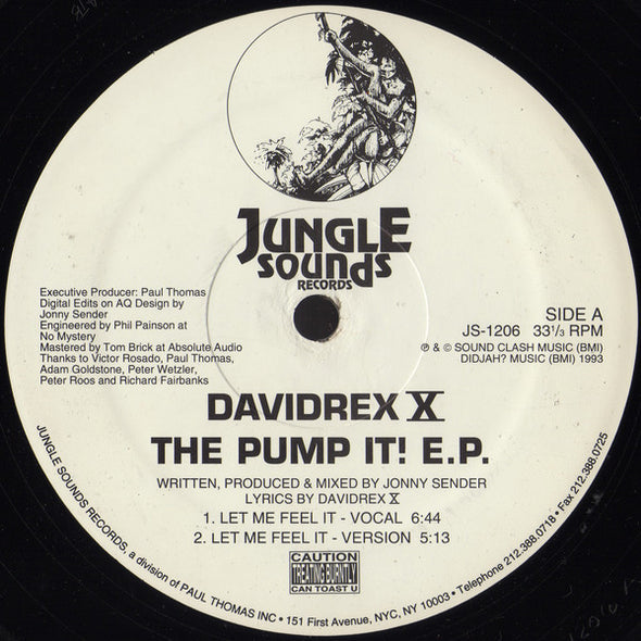 Davidrex X : The Pump It! E.P. (12", EP)