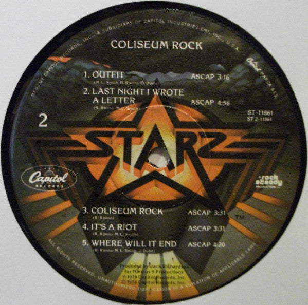 Starz (2) : Coliseum Rock (LP, Album)