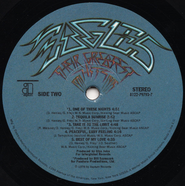 Vinile Their Greatest Hits autografato dagli Eagles - CharityStars