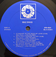 Mac Davis : Mac Davis (LP, Album)