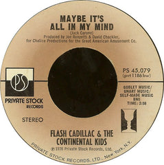 Flash Cadillac & The Continental Kids : Did You Boogie (With Your Baby) / Maybe It's All In My Mind (7", Styrene, Bes)