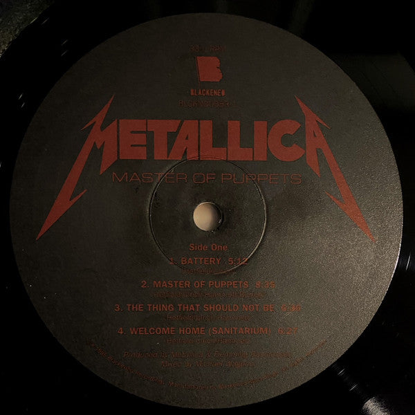 Metallica Master of Puppets LP Record Bowl Classic 