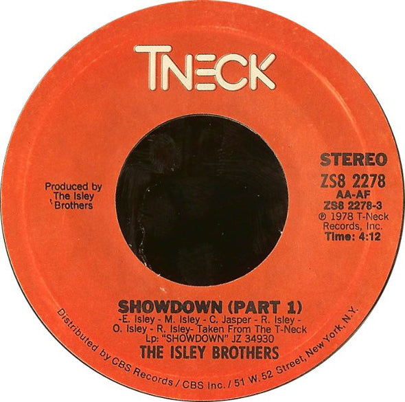 The Isley Brothers : Showdown (7", Single)