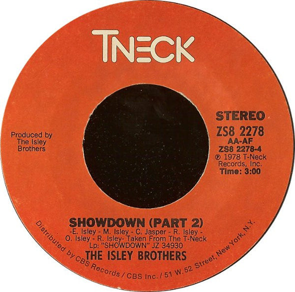 The Isley Brothers : Showdown (7", Single)