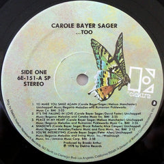 Carole Bayer Sager : ...Too (LP, Album)