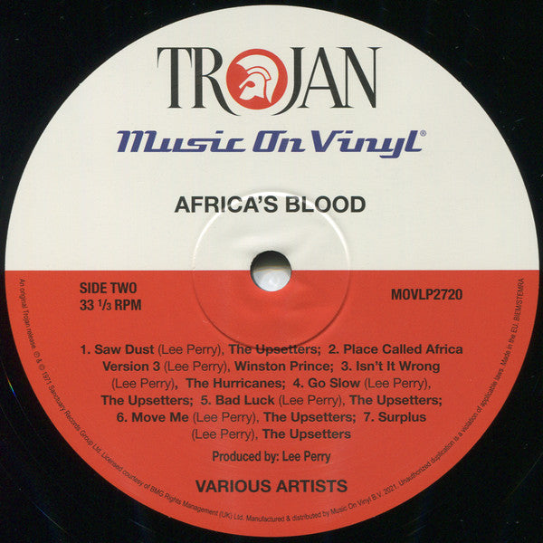 Lee Perry : Africa's Blood (LP, Album, RE, 180)