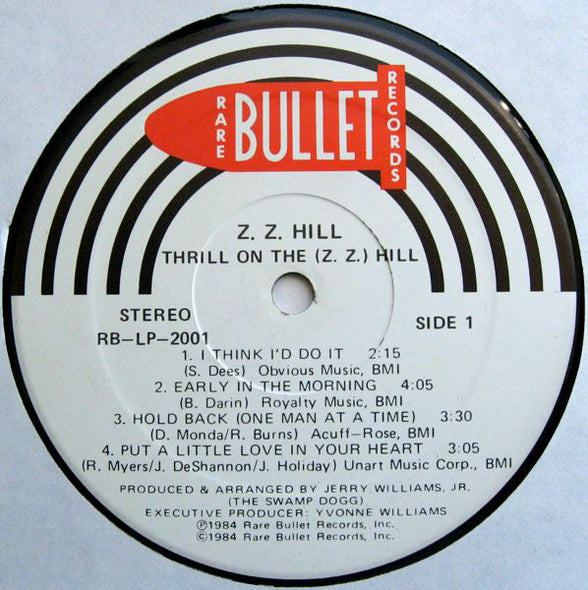 Z. Z. Hill* : Thrill On The Z. Z. Hill (LP, Comp)