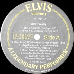 Elvis* : A Legendary Performer - Volume 1 (LP, Comp)