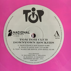 Tom Tom Club : Downtown Rockers (12", EP, RE, Pin)