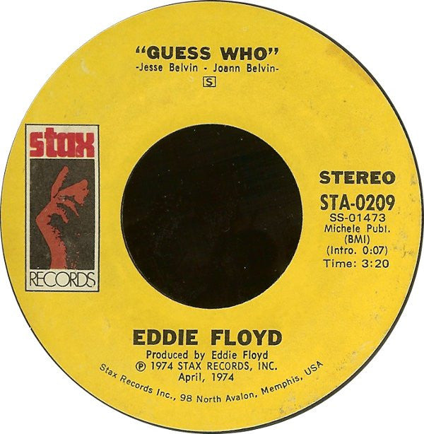 Eddie Floyd - Guess Who / Something To Write Home About (7