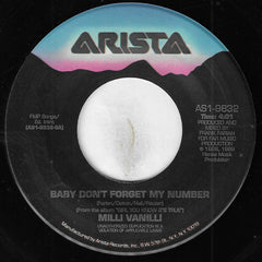 Milli Vanilli : Baby Don't Forget My Number (7", Single)