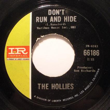 The Hollies : Bus Stop / Don't Run And Hide (7", Single, Styrene, She)