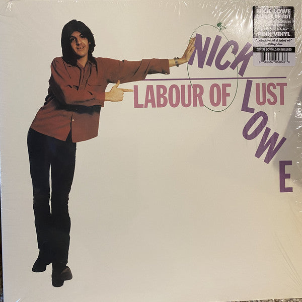 Nick Lowe : Labour Of Lust (LP, Album, RE, Pin)