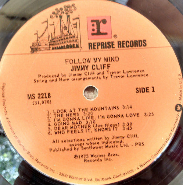Jimmy Cliff : Follow My Mind (LP, Album, San)