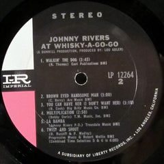 Johnny Rivers : Johnny Rivers At The Whisky À Go-Go (LP, Album, Ter)