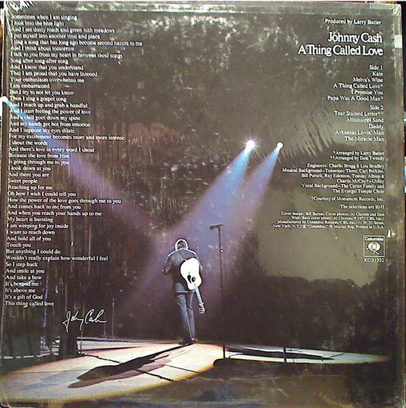Johnny Cash : A Thing Called Love (LP, Album)