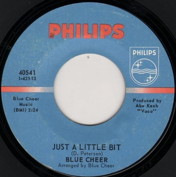 Blue Cheer : Just A Little Bit (7", Styrene)