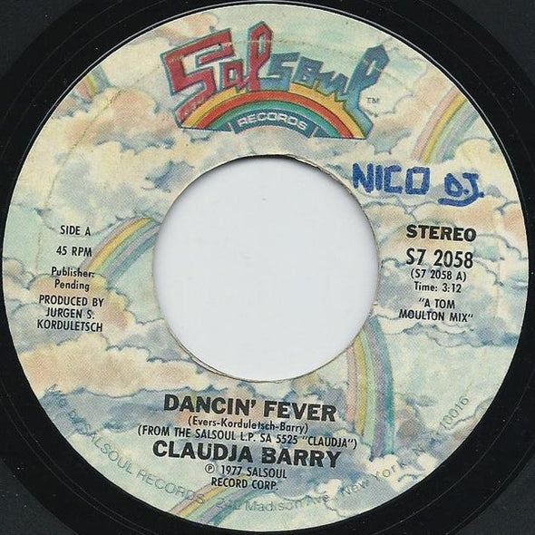 Claudja Barry : Dancin' Fever (7", Single, Styrene, Pit)