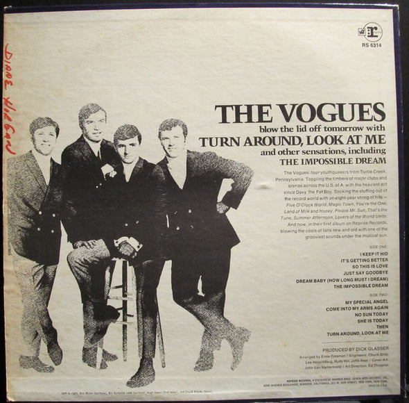 The Vogues : Turn Around, Look At Me (LP, Album)