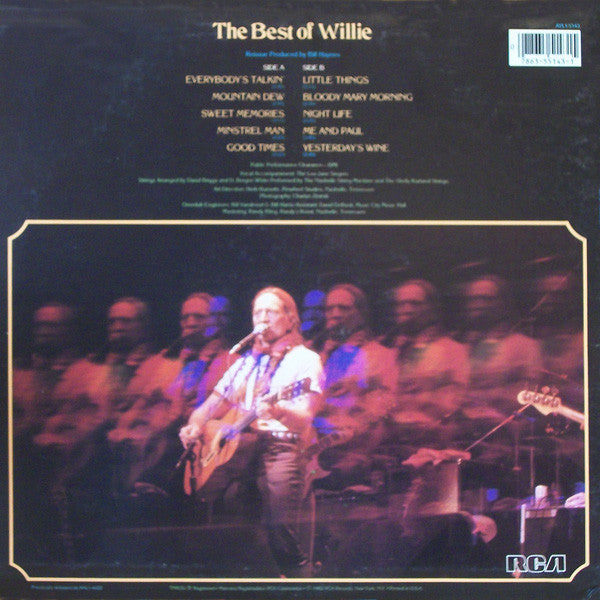 Willie Nelson : The Best Of Willie (LP, Comp, RE)