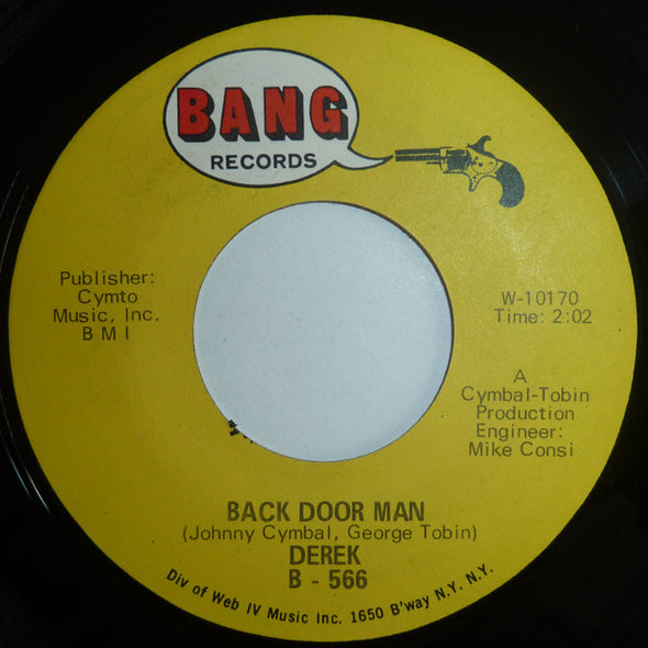 Derek (3) : Back Door Man / Sell Your Soul (7", Single)