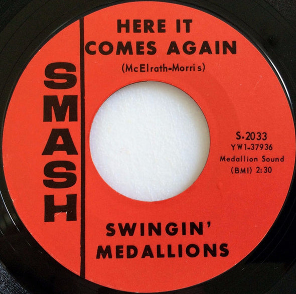 Swingin' Medallions : Double Shot (Of My Baby's Love) (7", Single, Styrene, Mer)