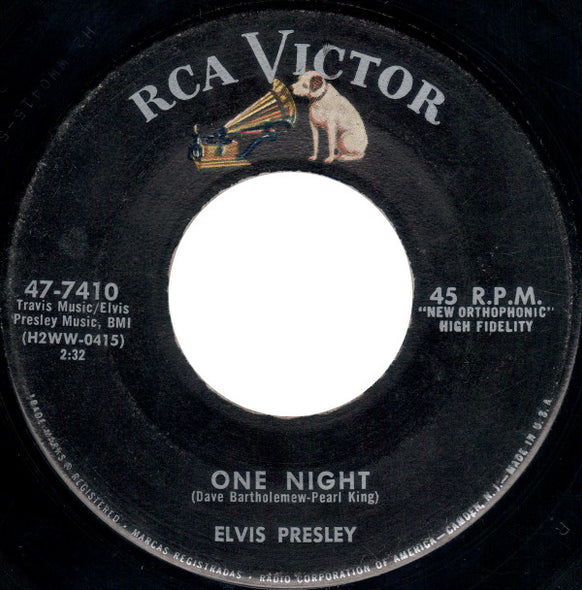 Elvis Presley : One Night / I Got Stung (7", Single, Roc)