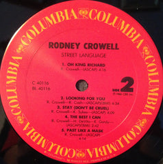 Rodney Crowell : Street Language (LP)