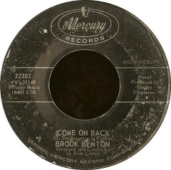 Brook Benton : A House Is Not A Home / Come On Back (7")