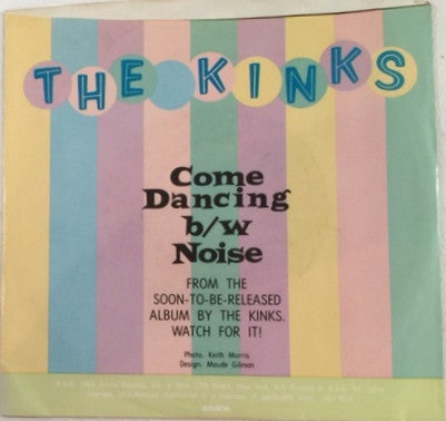 The Kinks : Come Dancing (7", Styrene)