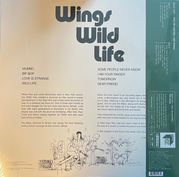 Paul McCartney And Wings* : Wild Life (LP, Album, Ltd, RE, RM, Hal)