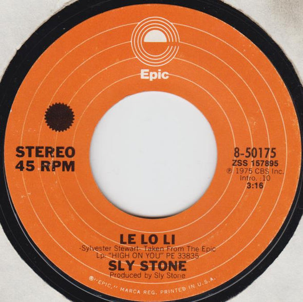 Sly Stone : Le Lo Li (7")