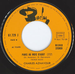 Charles Aznavour : La Bohême (7", Single)