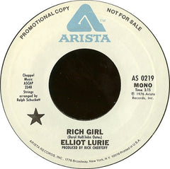 Elliot Lurie : Rich Girl (7", Mono, Promo)