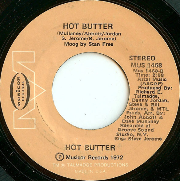 Hot Butter : Tequila (7", Styrene, She)