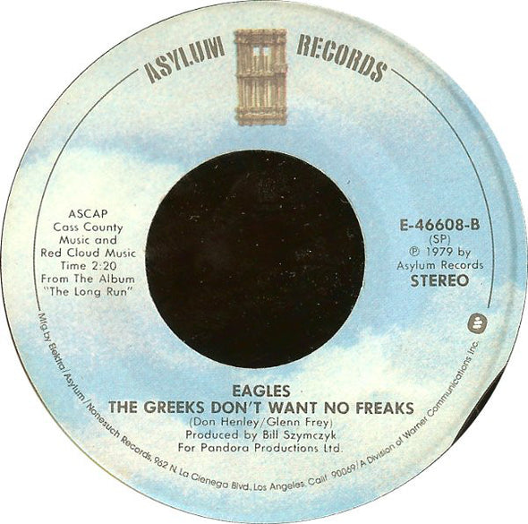 Eagles : I Can't Tell You Why (7", Single, Spe)