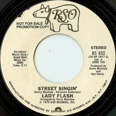 Lady Flash (2) : Street Singin' (7", Promo)