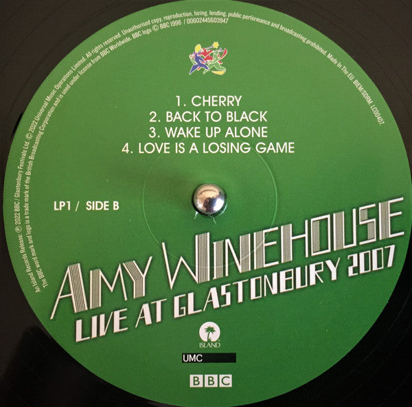 Amy Winehouse : Live At Glastonbury 2007 (2xLP, Album, 180)