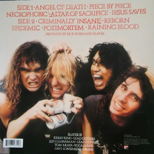 Slayer : Reign In Blood (LP, Album, RE, RM, 180)