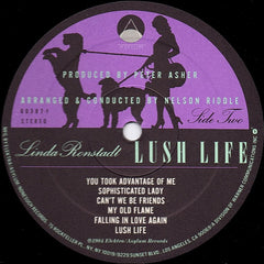 Linda Ronstadt With Nelson Riddle & His Orchestra* : Lush Life (LP, Album, SRC)