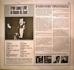 Trini Lopez : Live At Basin St. East (LP, Album, Mono)