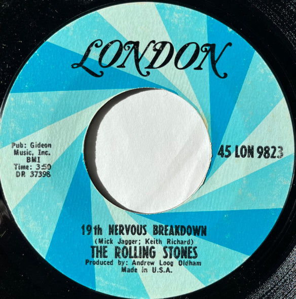 The Rolling Stones : 19th Nervous Breakdown (7", Single, Styrene, Ter)