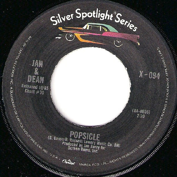 Jan & Dean : The Little Old Lady From Pasadena / Popsicle (7", Single, Jac)