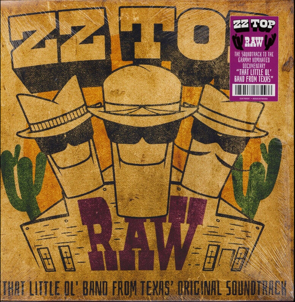 ZZ Top - Raw (That Little Ol' Band From Texas' Original Soundtrack) (LP,  Album, 180) (M)34