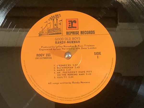 Randy Newman : Good Old Boys (2xLP, Ltd, RM)