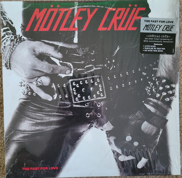 Mötley Crüe : Too Fast For Love (LP, Album, RE)