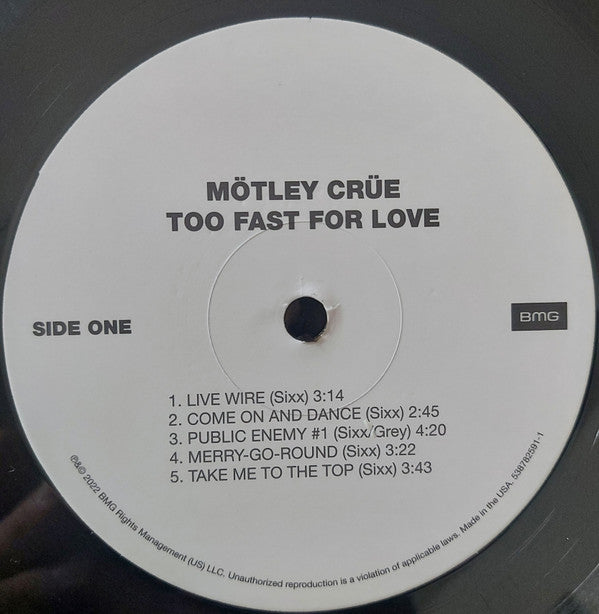 Motley Crue Too Fast For Love CD Live Wire On With The Show Starry Eyes New  Seal 4050538784725